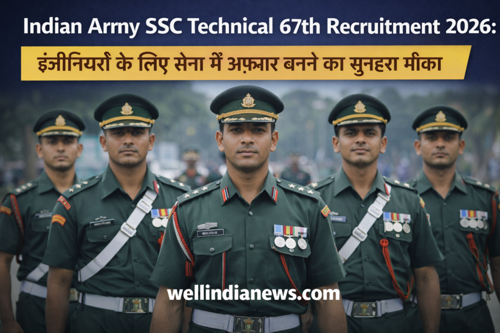 Indian Army SSC Technical 67th Men Recruitment 2026