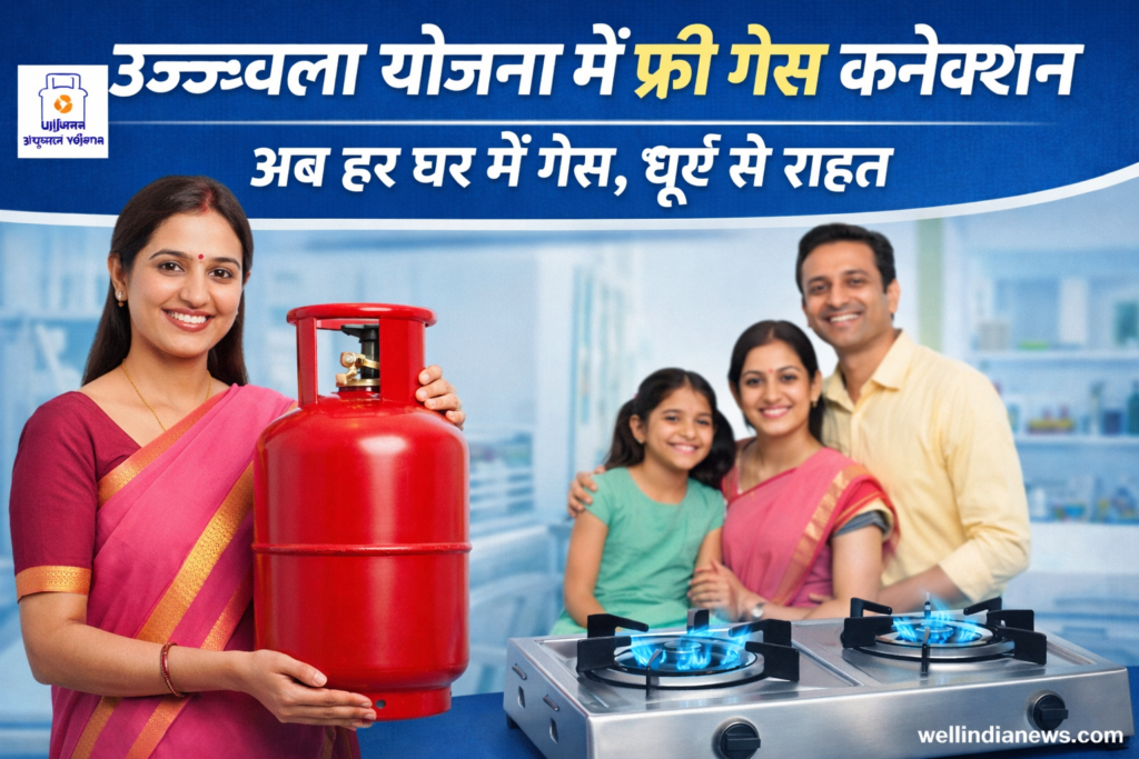 Ujjwala Yojana free gas connection